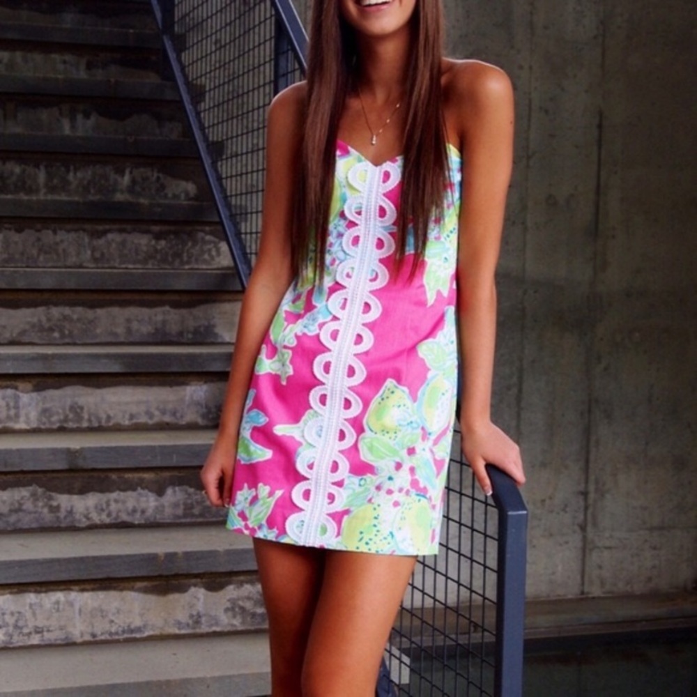 Lilly Pulitzer Angela Strapless Sweetheart Dress